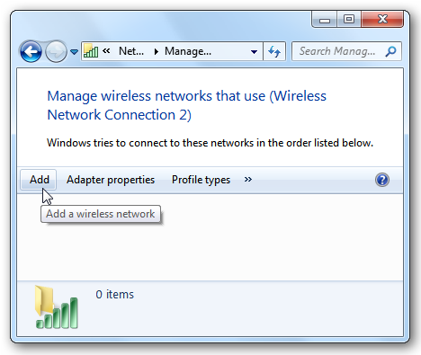add a wireless network