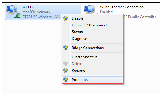 wifi properties